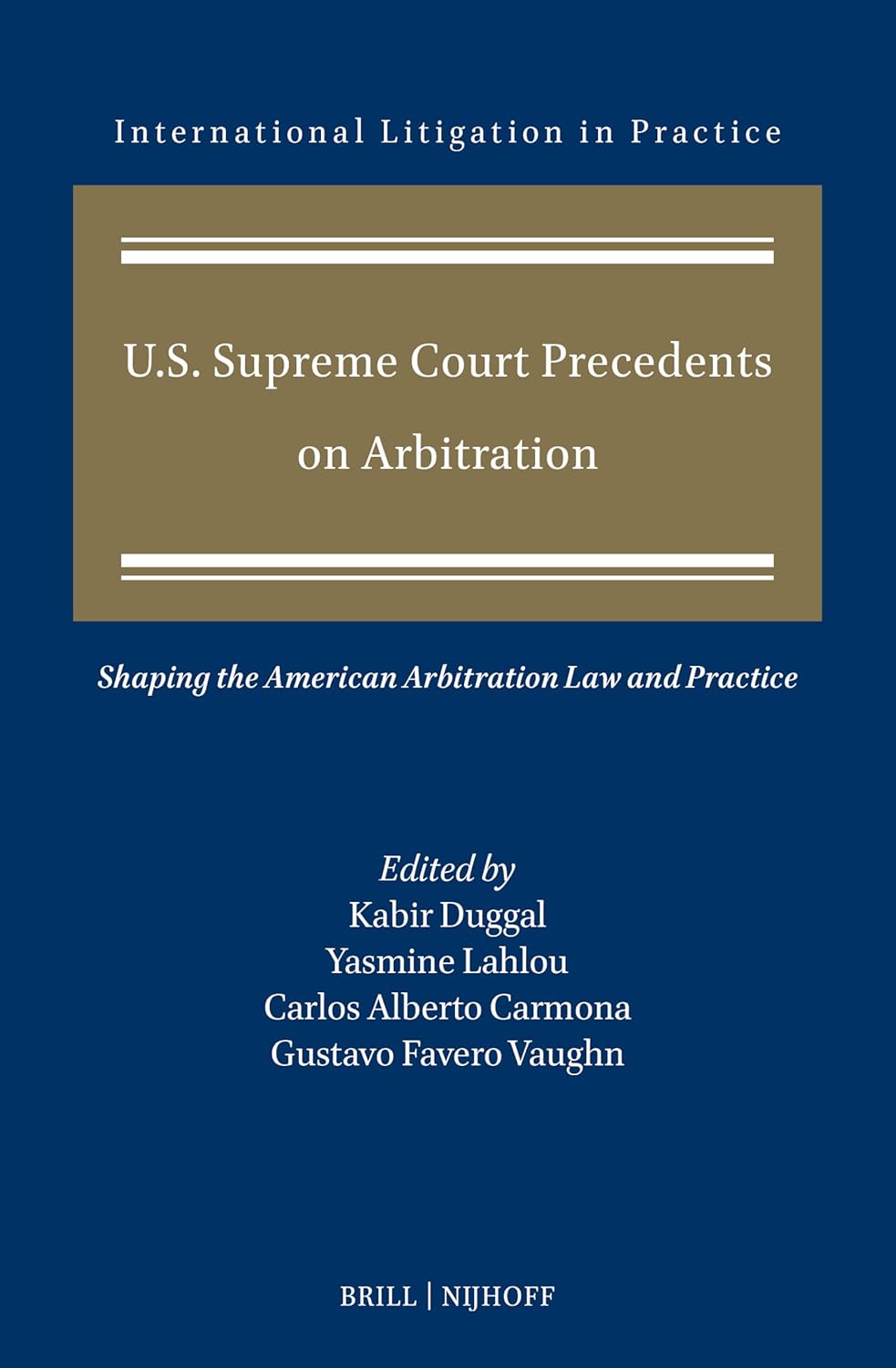 Capa de U.S. Supreme Court Precedents on Arbitration