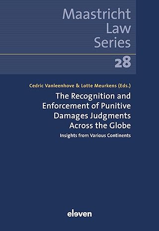 Capa de The Recognition and Enforcement of Punitive Damages Judgments Across the Globe